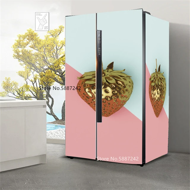 Pegatinas De Nevera Cubierta De Refrigerador Puerta Paisaje Planta Mar  Vinilo Autoadhesivo Muebles De Cocina Decoración Envoltura Congelador  Pegatina DIY 220716 De 13,79 €