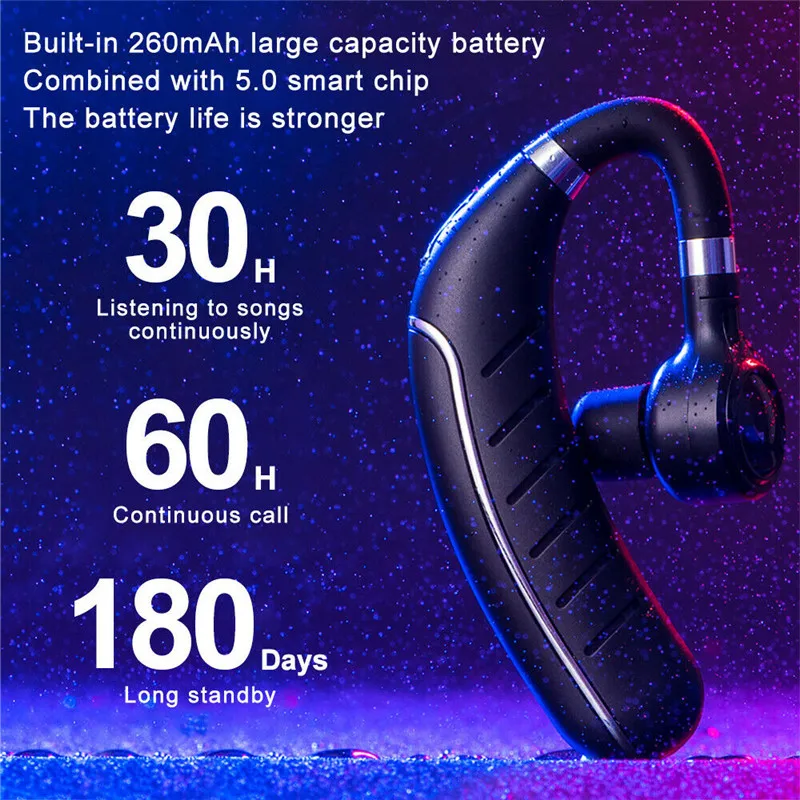 FC1 Bluetooth Earphone Wireless earphone 260mAh Battery Long Standby Earbud Music Headset With HD Microphone For Phone