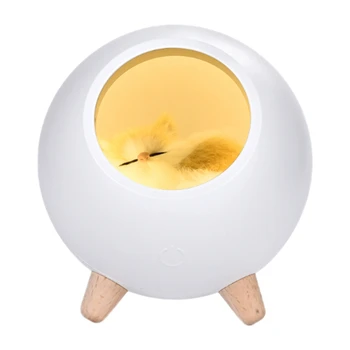 

LED Night Light USB Charging Atmosphere Light Cute Cartoon Night Light Cat Pet House Bedroom Children Bedside Lamp