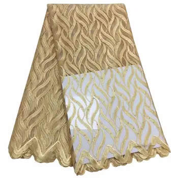 

African lace fabric 2020 High quality Nigerian French lace fabric wedding dress