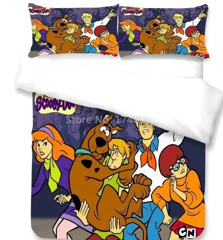 Милый комплект постельного белья Scooby Doo с объемным мультяшным рисунком