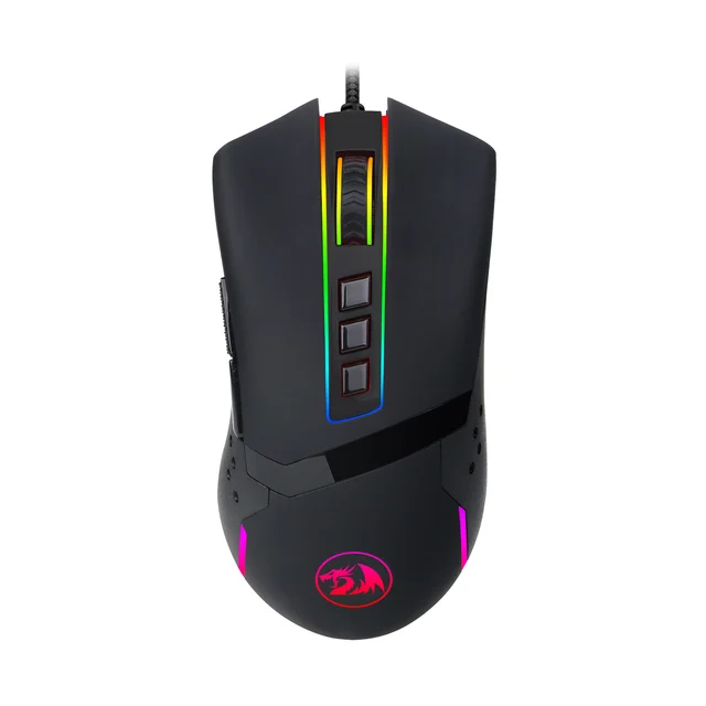 Redragon M712 Wired Gaming Mouse RGB Backlit MMO 9 Button Macro Programmable Computer Mice 10000 DPI for Windows PC Gamer