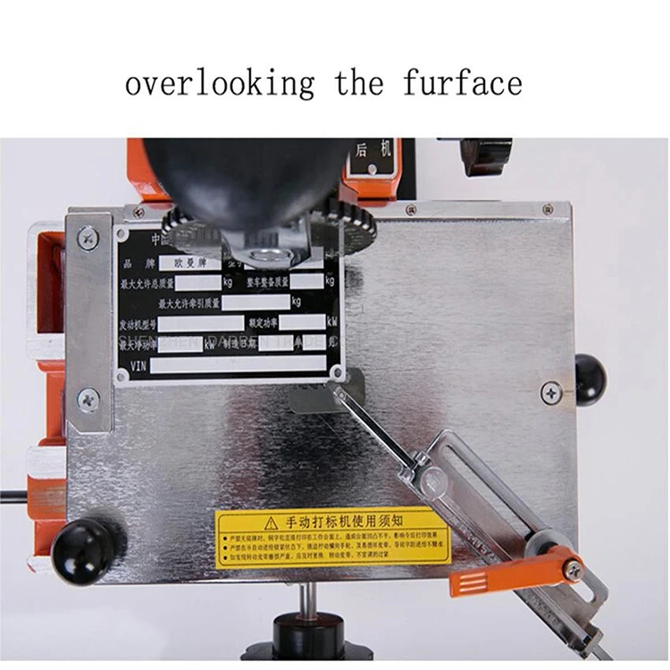 YK-A01 Semi-Automatic Manual Marking Machine Aluminum Labeling Coding Machine Eq