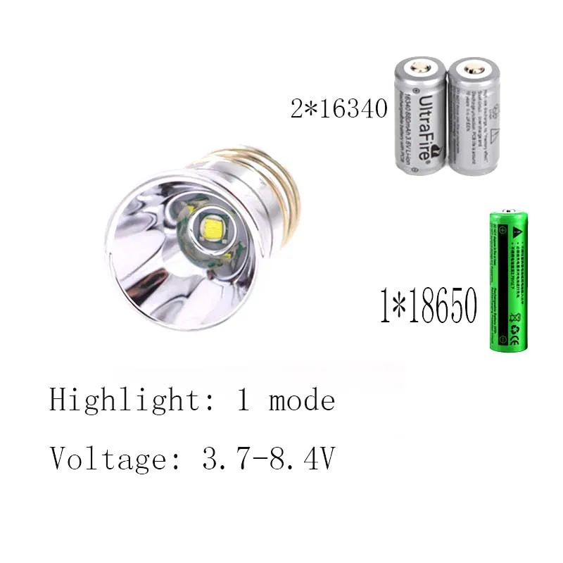 CREE XM-LT6 1 Режим 1000LM 18650 фонарик фонарь охота Наружное освещение тактический переключатель T6 передатчик luz лампа