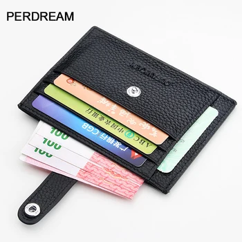 

Small card case men's leather mini card case women's ultra-thin card holder coin purse card case driver's license leather case