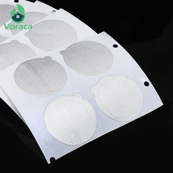 

100pcs/set Coffee Capsule Stickers Self Adhesive Aluminum Coffee Foil Lids Seals for Empty Nespresso Pod Sealing Disposable Film