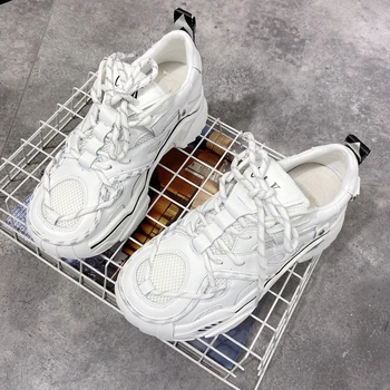 

Women's shoes 2020 autumn new thick-soled increased white shoes women's thick-soled increased sneakers