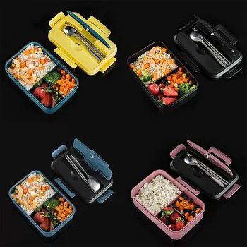 

Leakproof Lunch Box Separate Compartments Children School Bento Box Food Container Microwave Dinnerware Lunch Box for Kids