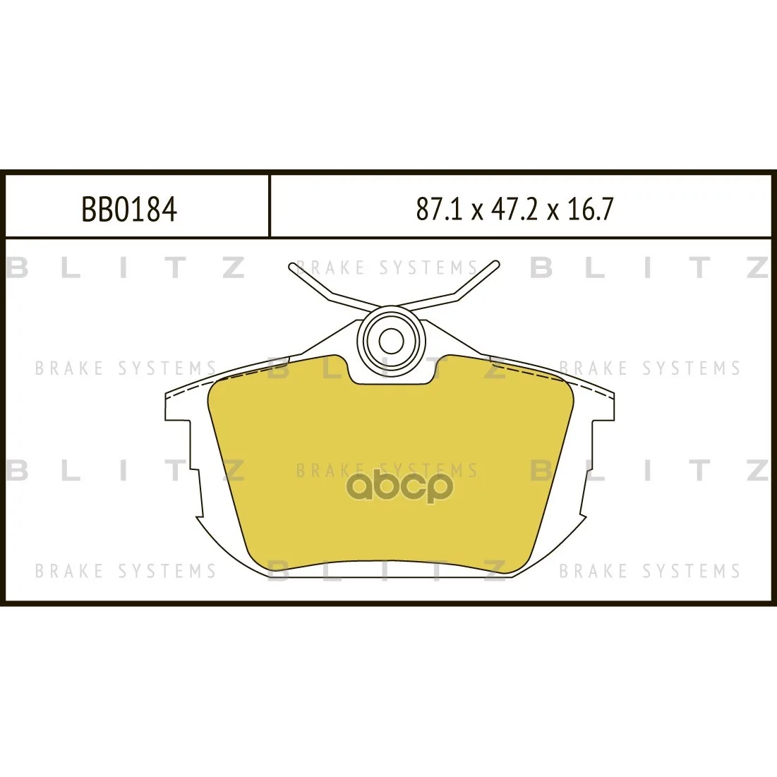 Колодки Тормозные Дисковые Mitsubishi Carisma/Colt/Space Star 95-/Smart Forfour 04-/Volvo S40/V40 95- Blitz арт. BB0184