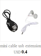 0,8 м Мини-кабель usb к usb 2,0 Тип папа к папа кабель черный оптовый поставщик дропшиппинг