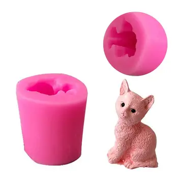 

1 Pcs 3D Small Cat Candle Mold Soap Mold Chocolate Mold DIY Soap Molds Cake Decorating Tools
