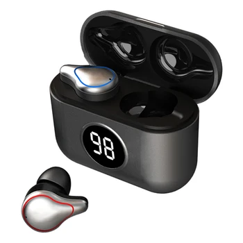 

SE16S Wireless Bluetooth Headset, Mini Sports TWS Sweat-Proof In-Ear LED Digital Display Bluetooth Headset