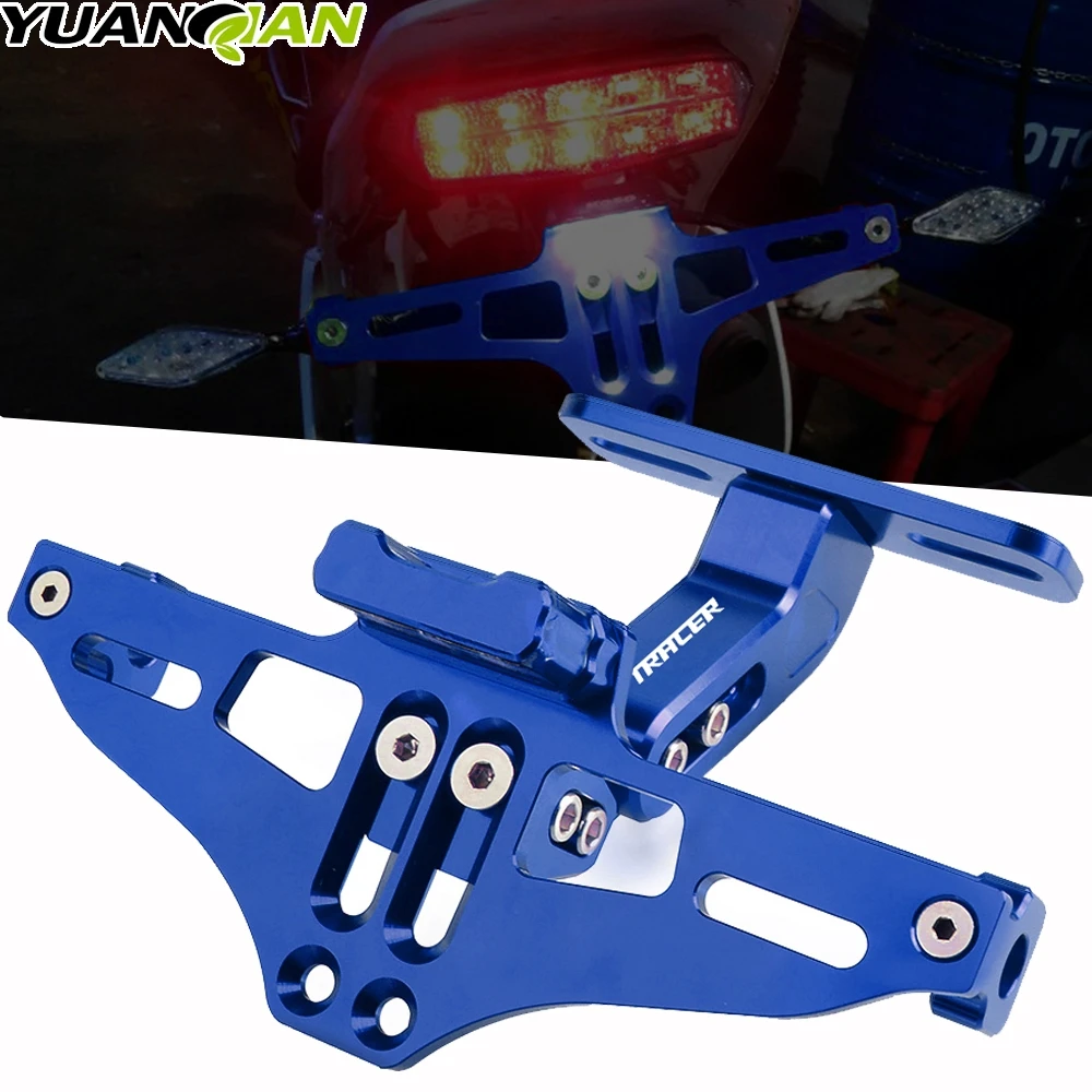 Motorcycle License Number Plate Frame Holder Bracket With LED For Yamaha TRACER 900 700 GT 900GT MT09 MT07 MT 09 07 | Автомобили и