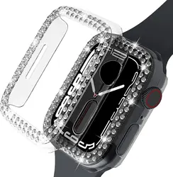 Premium Apple Watch Protective Cover with Screen Protector - Enhanced Durability and Style for 40mm series654 SE (Diamond Case)