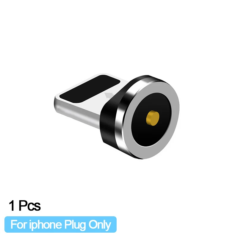 Only Plug For iphone Ленточный Магнитный кабель для быстрой зарядки, магнитный кабель Micro usb type C, светодиодный шнур, зарядное устройство для телефона для Iphone samsung S9 - Цвет: Only Plug For iphone