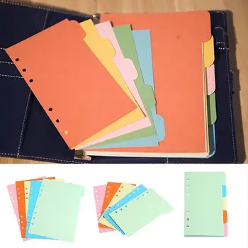 

Binder Index Dividers B5 A5 A6 Inner Page Organizer Pages Sheets Matching Notebook Separator 5 Paper Index Divider U7C5