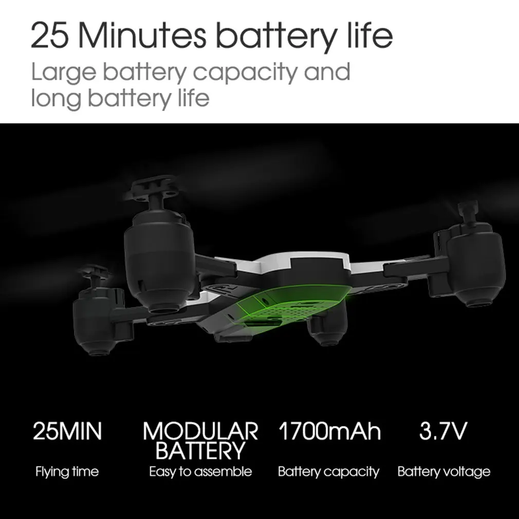 H1W 2,4G 1080P Wifi FPV Самолет RC Дрон Квадрокоптер самолет оптическое позиционирование Безголовый один ключ возврат складной VR живой полет