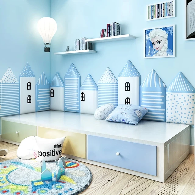 Baby Room Head Board adesivo murale 3D anticollisione Decor