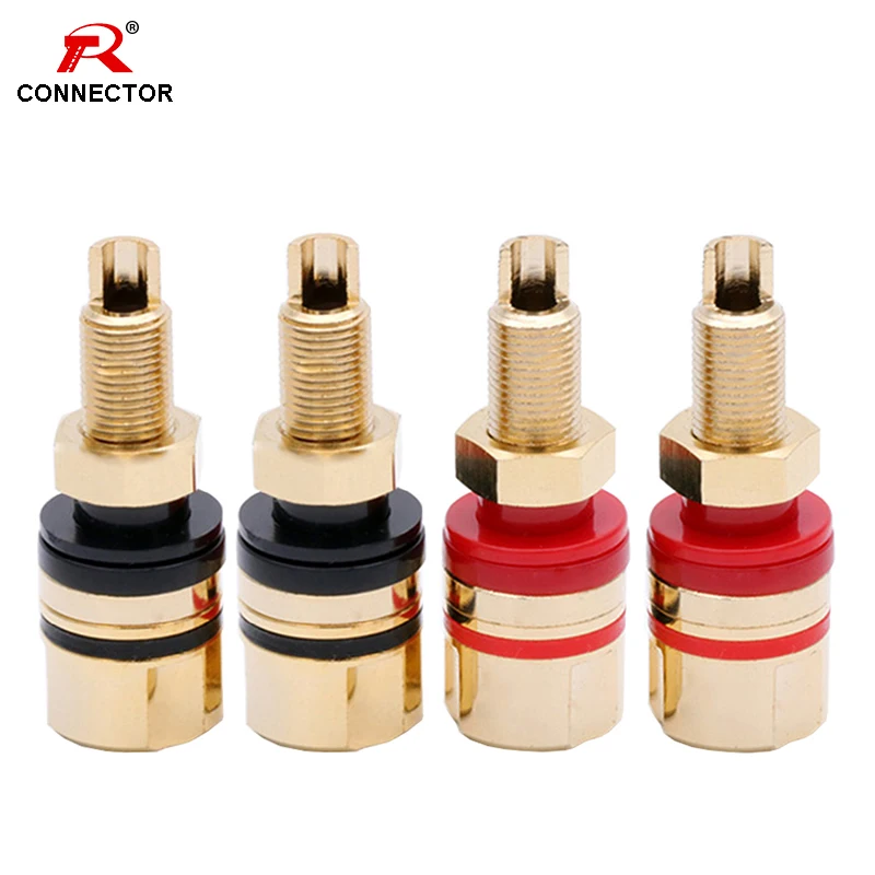 Conector De Terminal 8 Posiciones Push Spring - Para Altavoces Y Audio, 1.5 Mm, Distancia Entre Pines 13 Mm, Compatible Con Cable AWG24-16, Color Rojo Y Negro, 2 Unidades