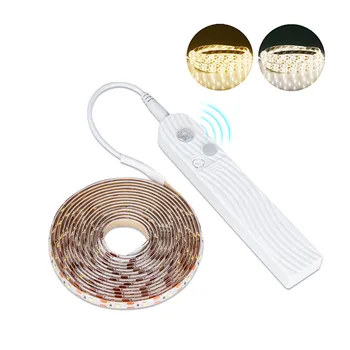 

Background light PIR Motion Sensor LED Cabinet 1m 2m 3m Strip tapeCabine For Closet Wardrobe Stairs Hallway Battery Power