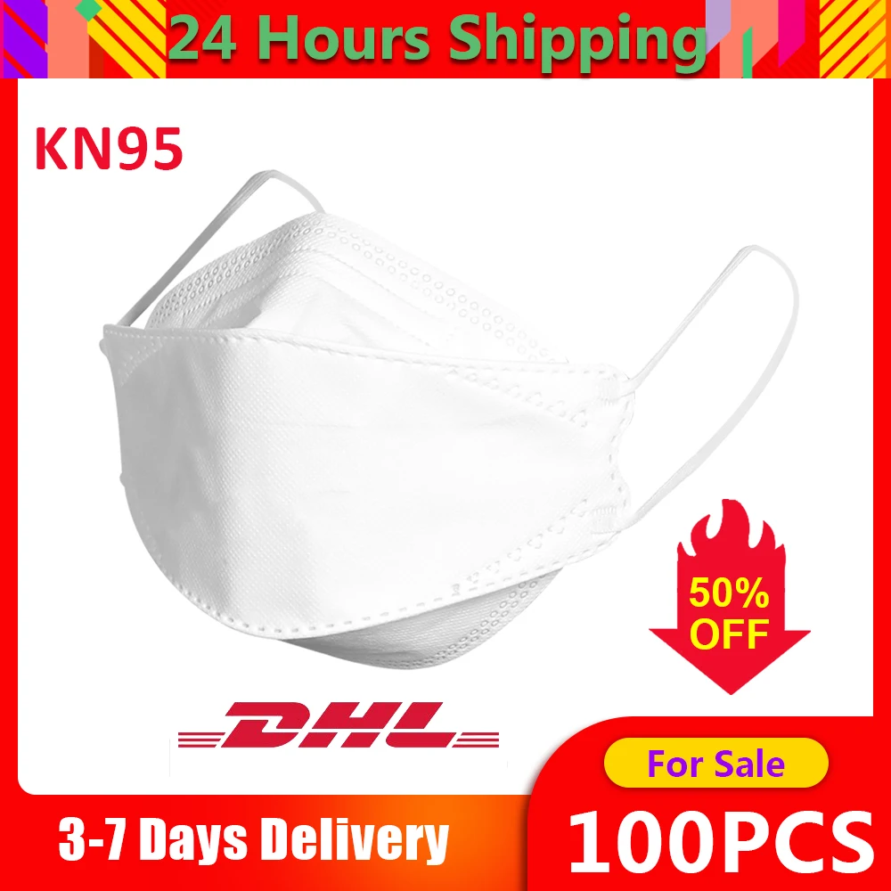 

50PCS 4-layer Disposable Mouth Mask Breathable Unisex Dust-proof Non-woven Face Masks Anti Pollution Mouth Cover Masks
