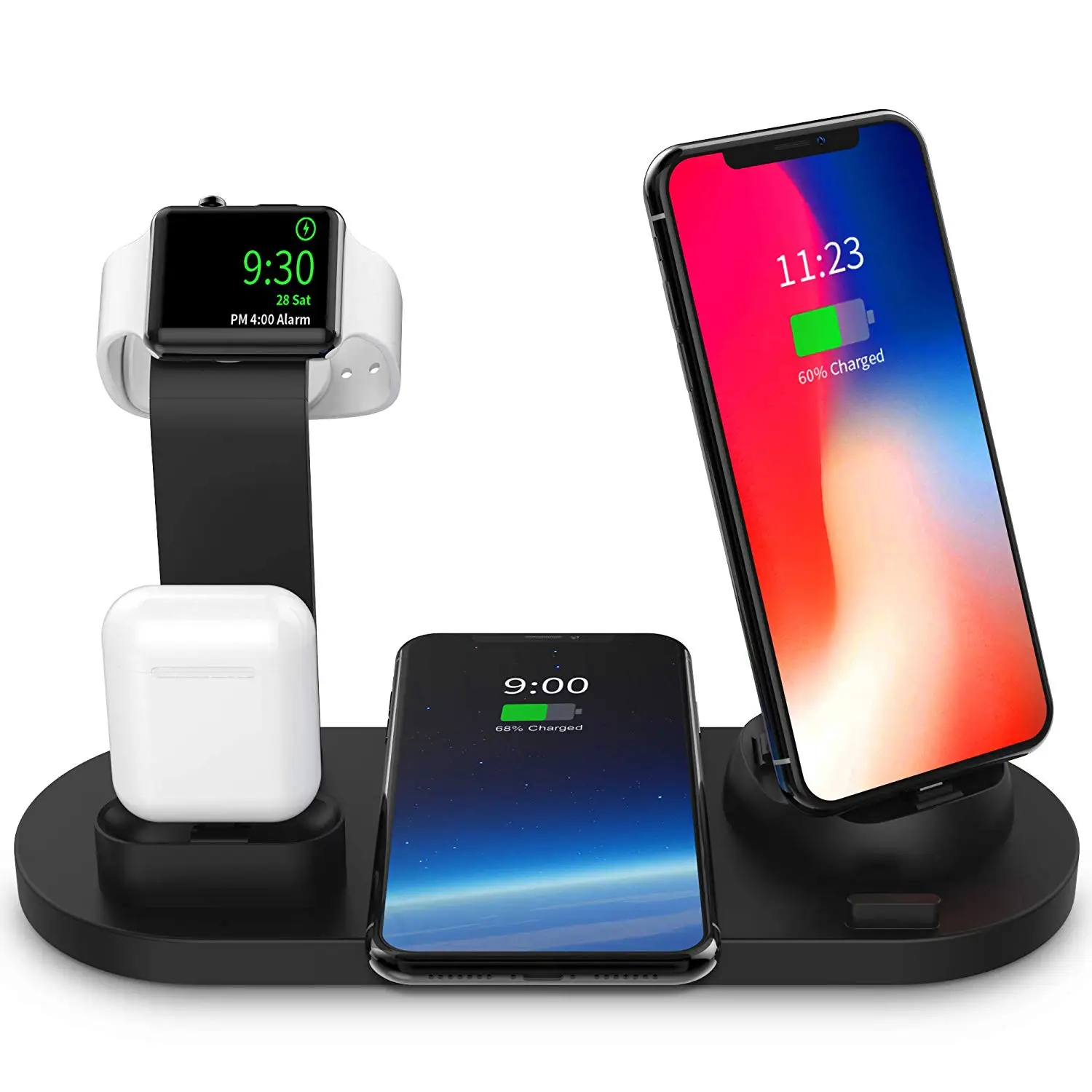 

Wireless Charger, 3 in 1 Wireless Charging Dock for Apple Watch and Airpods, Charging Station for Multiple Devices