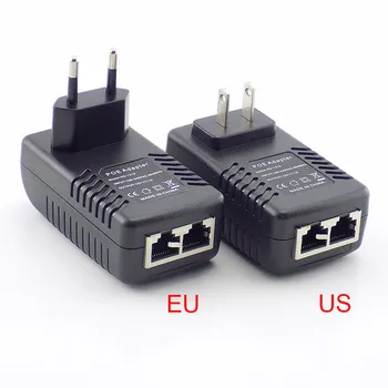 12V 1A POE 인젝터 벽 플러그 POE 스위치 전원 공급 장치 어댑터 IP 카메라용 무선 이더넷 어댑터, CCTV US/EU 플러그 H10