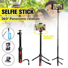 3 в 1 беспроводной bluetooth селфи-палка мини-штатив 1 м выдвижной складной ручной монопод с пультом дистанционного управления для телефона селфи live