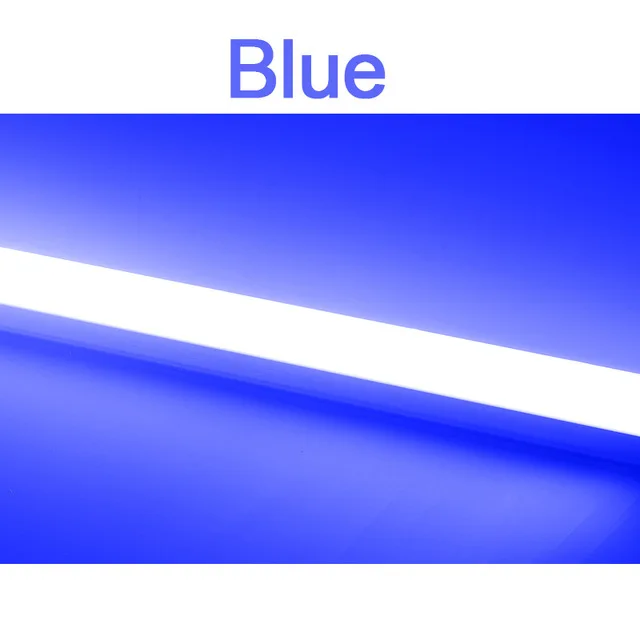 T5 Светодиодная ламповая лампа 1ft Люминесцентная Лампа 220v 230v 240v 2835 Smd панель с лампочками бар природа белый 4000k красный зеленый ледяной, синий, розовый 0,3 m - Испускаемый цвет: Blue