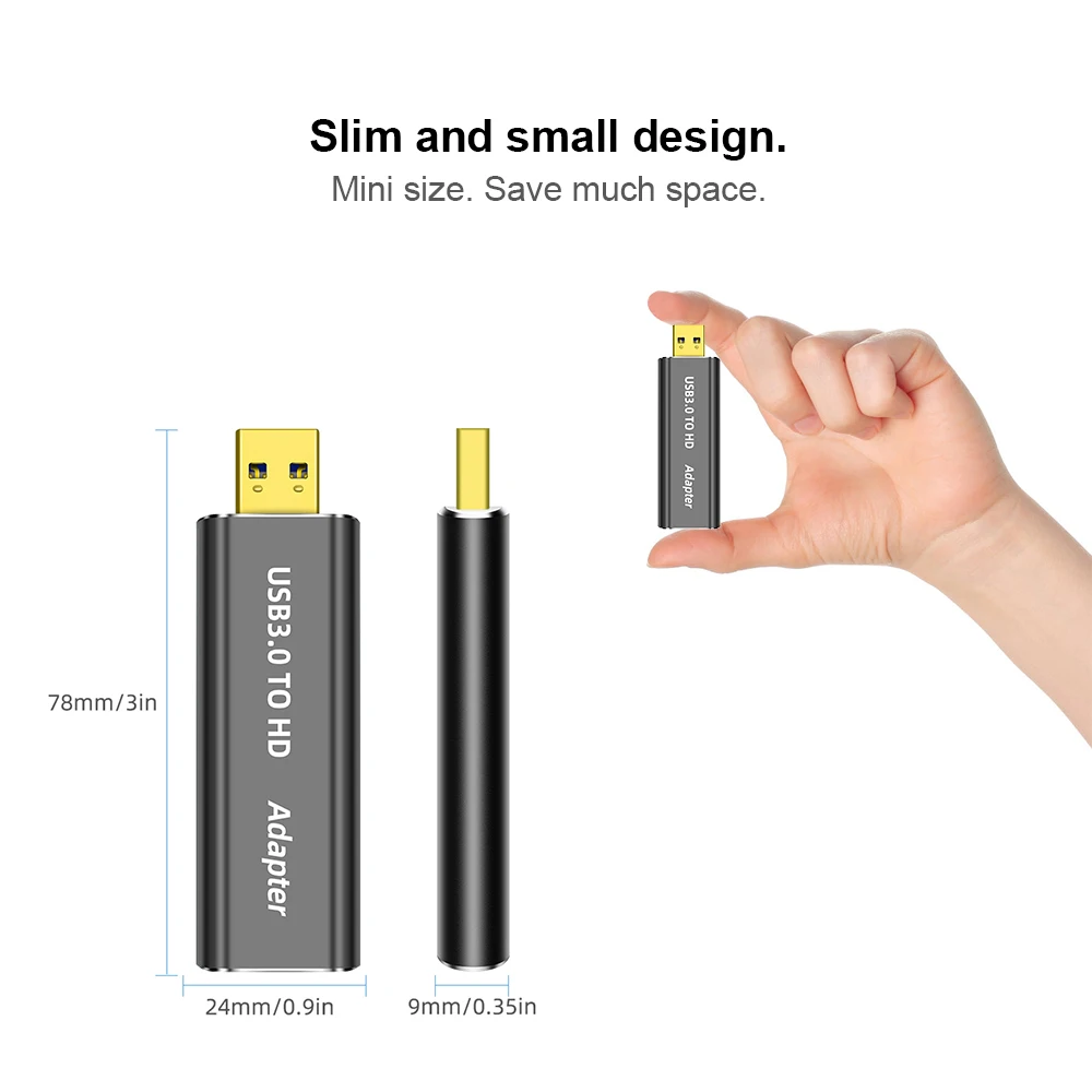Переходник с USB 3 0 на HD штекер гнездо переходник разрешением 1920x1080 для дисплея