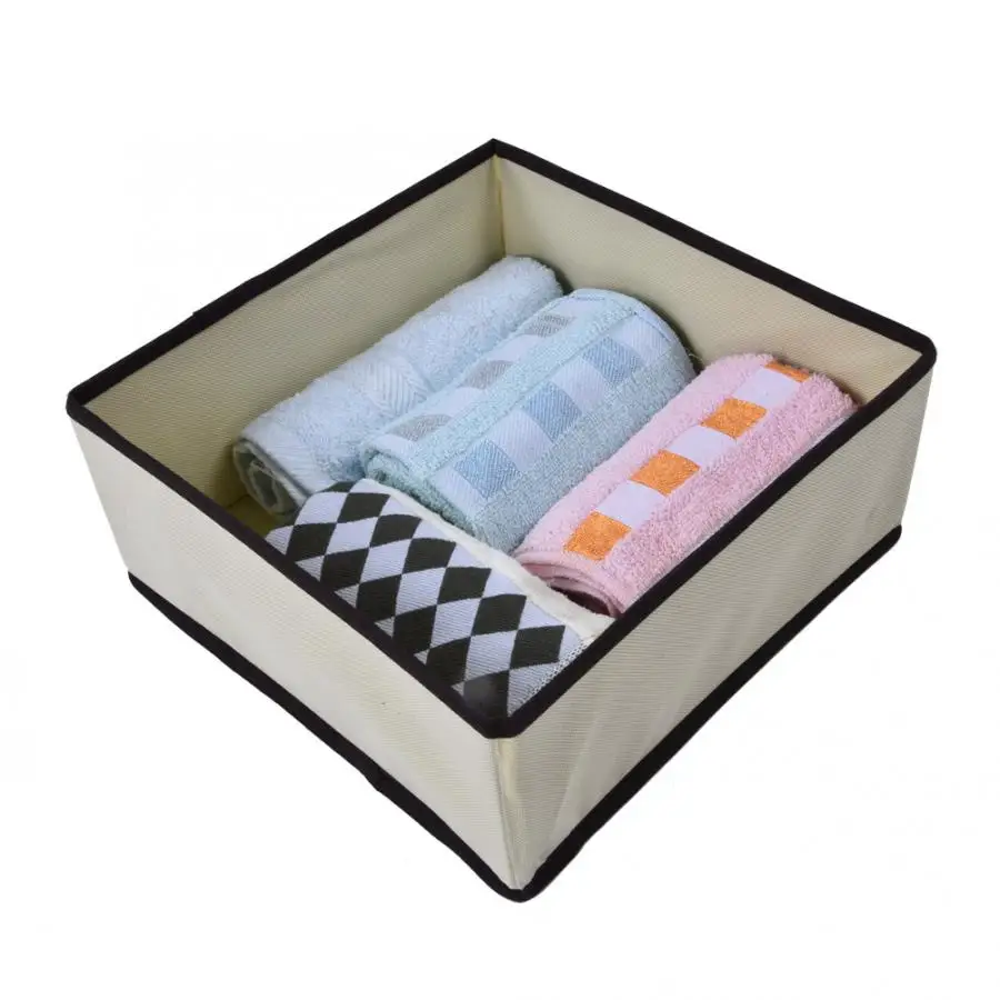 Multi-size Bra Underwear Organizer Foldable Home Storage Box Storage Boxes Organizer For Tie Sock Shorts Bra Underwear Divider