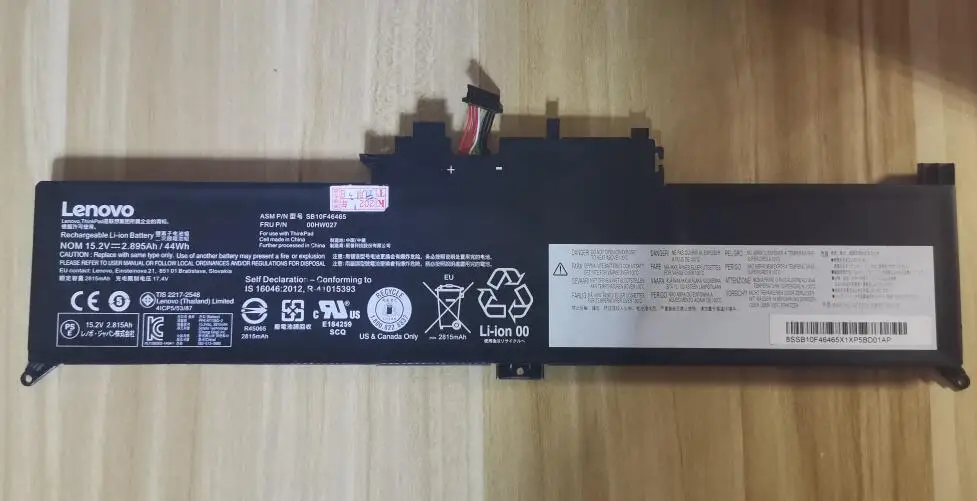 Новая Подлинная батарея для LENOVO Yoga 260 370 X380 00HW027 01AV432 01AV433 01AV434 SB10K97589 SB10K97590 15 2 V 44WH |