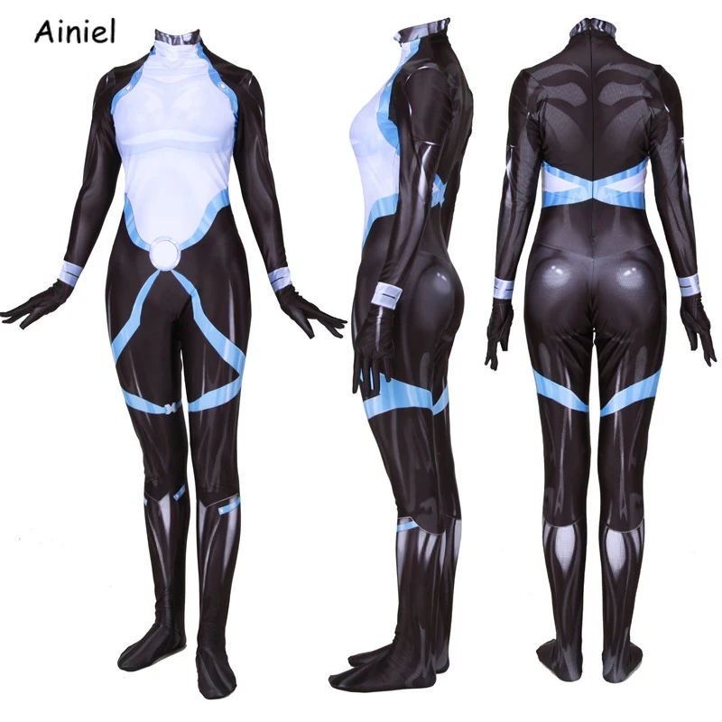 Ainiel X-Men Domino Neena Thurman костюм для косплея супергерой зентай Боди Комбинезоны женские