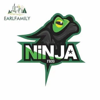 

EARLFAMILY 13cm x 12.2cm for Ninja Frog Auto Bumper Window Stickers Car Accessories Car Styling Motorcycle Bumper JDM Decal