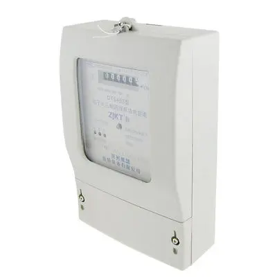 

AC 220V 380V 5A Three Phase Four Wires Electronic Energy Meter New