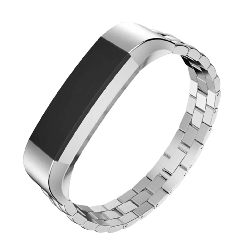 Регулируемый ремешок из нержавеющей стали для Fitbit Alta charger 2 маленький стальной ремешок из трех бусин легко установить