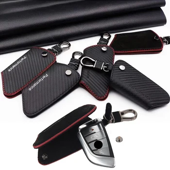 

Genuine leather Car Key case performance Emblem for bmw E60 E61 F10 F07 M5 E63 F30 F20 F15 F16 E91 E92 E93 M3 GT Key cover bag