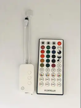 

DC 12V LED Strip Controller Dimmer IR Remote 40 keys Controller With Battery For 2835 5050 Dream Color Led Strip Light