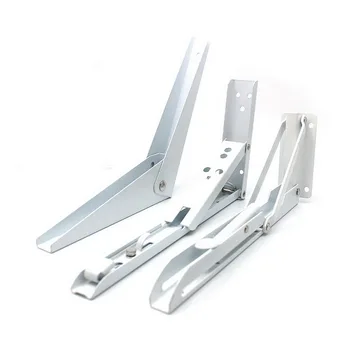 

DIY Home Table Bench Folding Shelf Brackets Folding Angle Bracket Adjustable Wall Mounted Durable Bearing Shelf Bracket