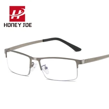 Gafas con montura de Metal para hombre y mujer, lentes ópticas con luz azul, Estilo Vintage, transparentes, para ordenador