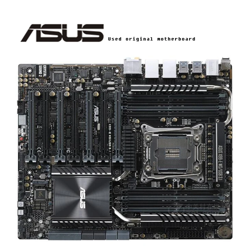 Оригинальная материнская плата для ASUS X99-E WS/USB 3 1 DDR4 LGA 2011-V3 USB2.0 USB3.0 128 ГБ X99