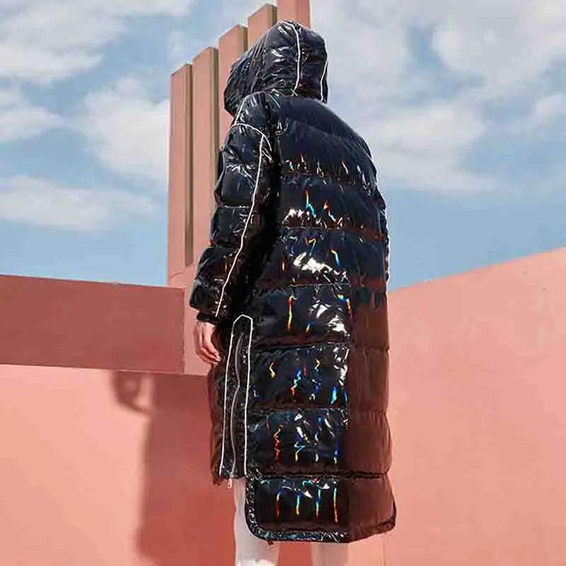 Goede  30 graden Luxe Vrouwen Winter Donsjack Overjas 90% Witte Eendendons Jas Vrouwen Rits Korte Vrouwelijke Parka Hooded waterdicht