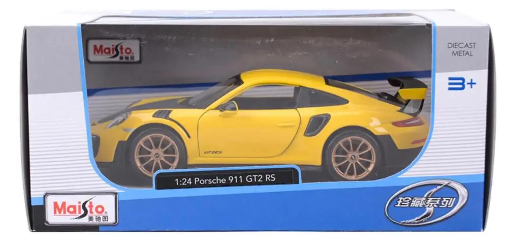 Maisto 1/24 1:24 2018 Porsche 911 GTS RS Supercar спортивный гоночный автомобиль литой Дисплей модель