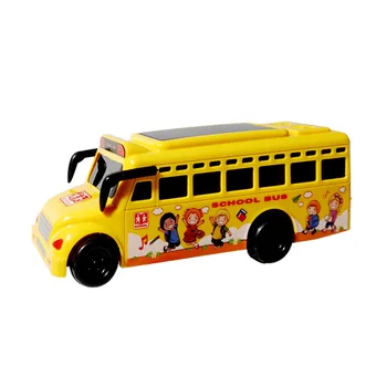 

Electric Light Police School Bus Toy Model Children's Day Gifts Early Education Toy Room Decoration