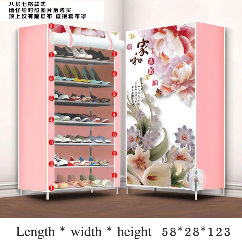 Dustproof Home Shoe Racks Organizer Multiple Layers Shoes Shelf Stand Holder Door Shoe Rack Save Space Home Wardrobe Storage