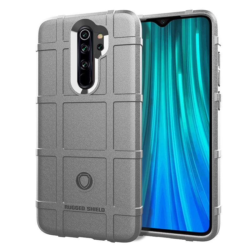 Серый Для Xiaomi Redmi Note 8 pro Чехол прочный Броня противоударный чехол для Xiaomi Redmi Note 8 Note 8 pro Мягкий силиконовый чехол - Цвет: Серый