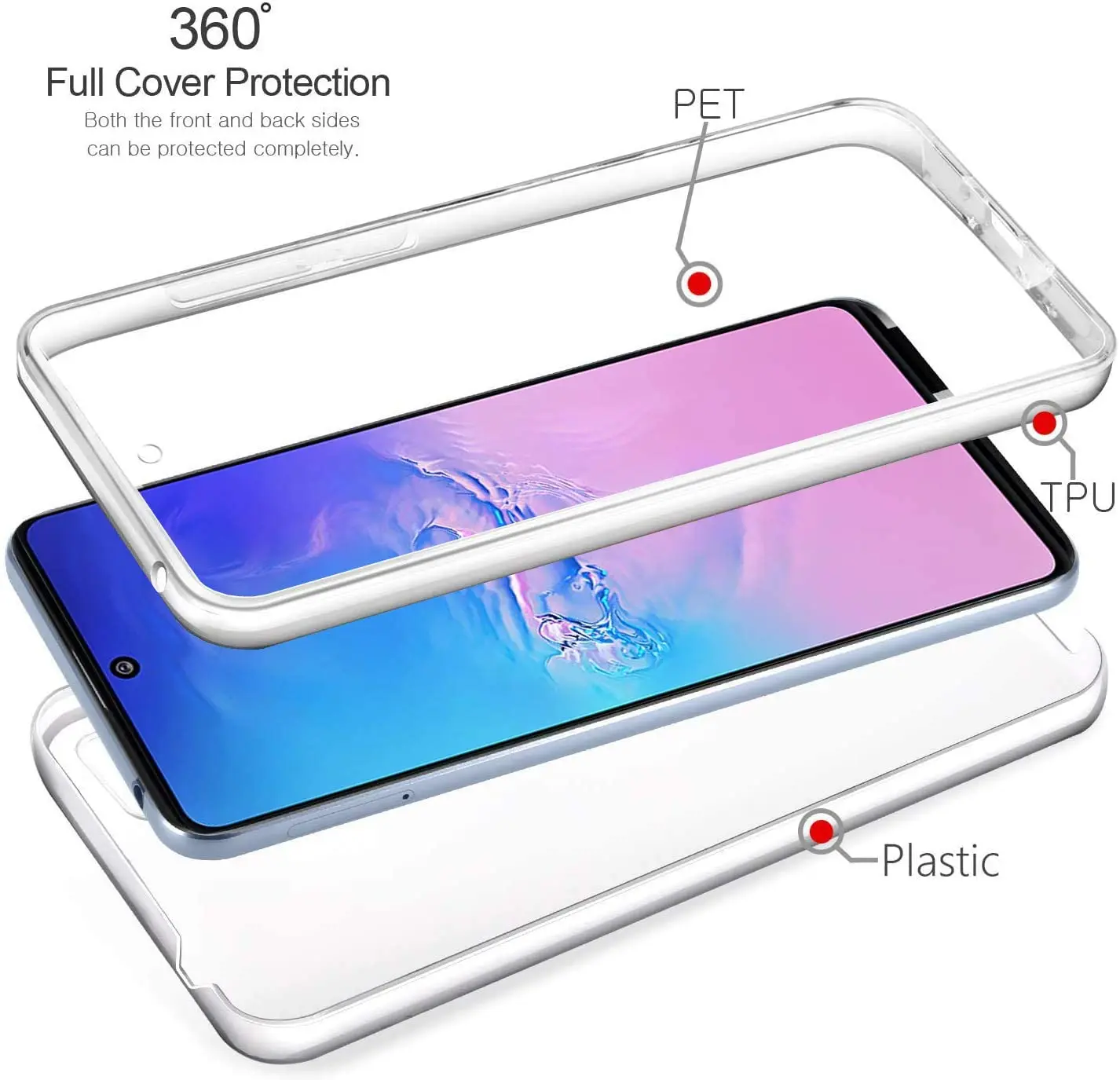 360 Full Body Case for Samsung Galaxy A02 A12 M32 A22 A32 A52 A72 A51 A31 A21S A11 A01 A20S A30S A50 Silicone TPU Double_voghion.com