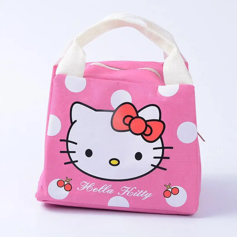 Корейский стиль мультфильм изолированный мешок открытый милый KT Bento Box сумка-холодильник Водонепроницаемая рубашечная ткань, молния ланч бокс сумка-холодильник