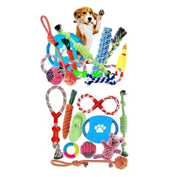 

2 Set Indestructible Dog Toys for Aggressive Chewers 100% Safe Best Small Medium Dogs Include Rope Ball Dog Birthday Gifts