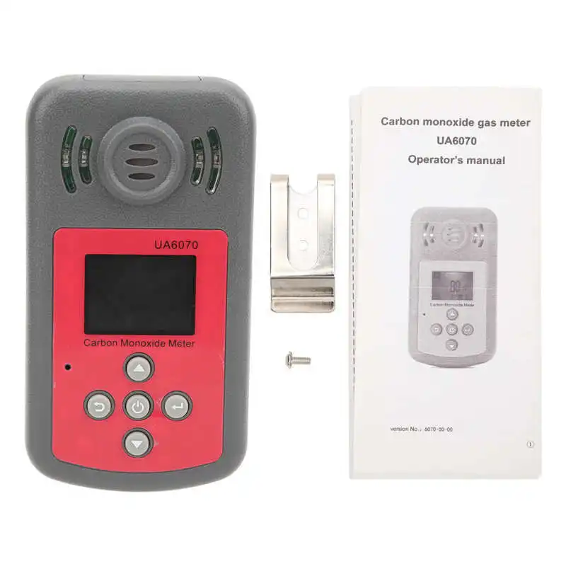 

UA6070 Carbon Monoxide Detector Portable High Accuracy CO Meter Tester for Coal Gas Fuel Gas Warning Alarm Detection